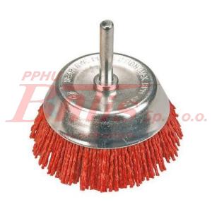 SZCZOTKA richmann TARCZOWA DO WIERTARKI FI-75mm Z TRZPIENIEM 30mm / mosiądz /