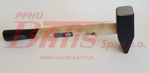 MŁOTEK jobi / 2000g ŚLUSARSKI / trzonek: lakierowane drewno bukowe / norma DIN 1041 / zamiennik - 1004771 /