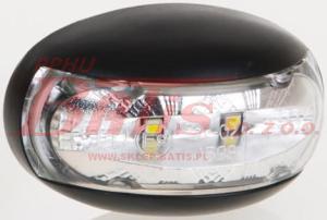 LAMPA fristom /biała OBRYSOWA LED 12-24V / owalna /