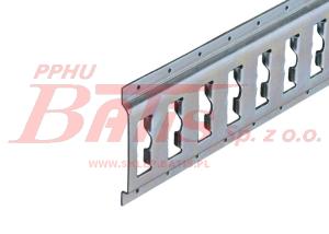 LISTWA BOCZNA DO MOCOWANIA ŁADUNKU (stalowa) L-3m   okrągłe otwory