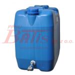 ZBIORNIK NA WODĘ 20L  / niebieski / kranik metalowy /