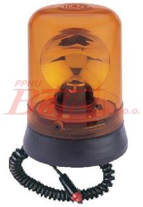 LAMPA OSTRZEGAWCZA OBROTOWA POMARAŃCZOWA 24V/H1 NA MAGNES
